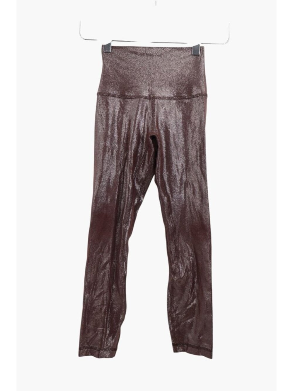 Lululemon Align High Rise Pant 21" Shine Radiate Foil Print French Press Size 0
